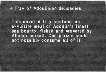 Tray of Adoulinian delicacies