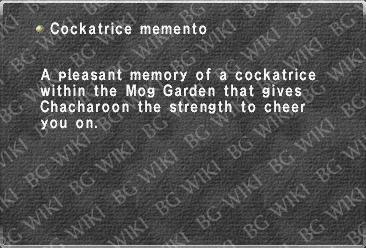 Cockatrice memento