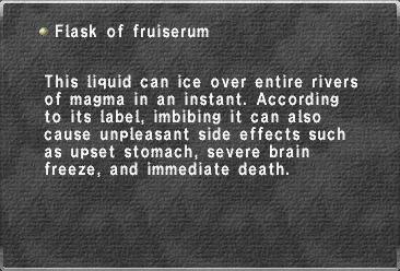 Flask of fruiserum