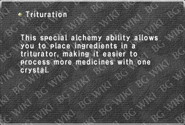 Trituration