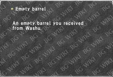 Empty barrel