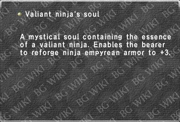 Valiant ninja's soul