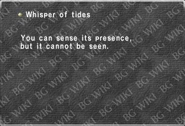 Whisper of tides