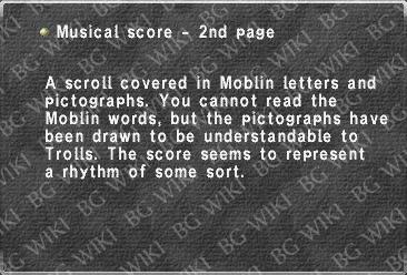 Musical score - 2nd page