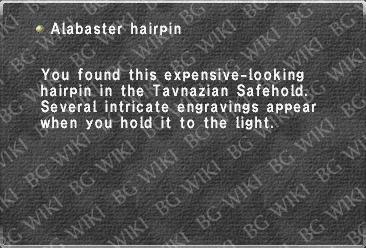 Alabaster hairpin