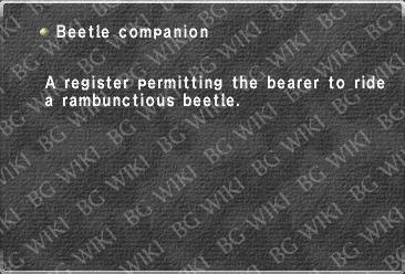 Beetle companion