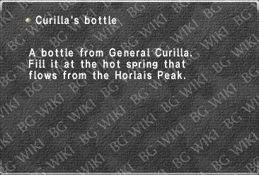 Curilla's bottle (empty)