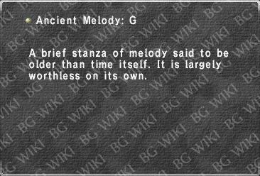 Ancient Melody: G