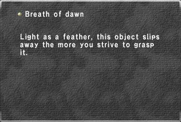 Breath of dawn