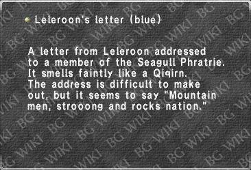 Leleroon's letter (blue)