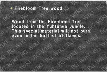 Firebloom Tree wood