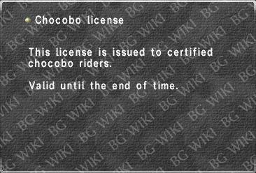 Chocobo license