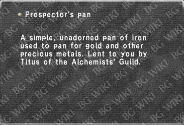 Prospector's pan
