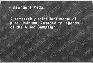 Dawnlight Medal §§§