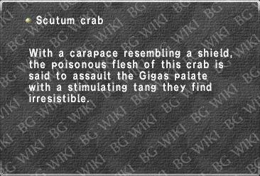 Scutum crab