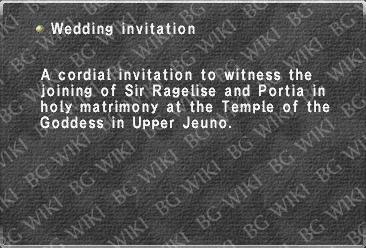 Wedding invitation