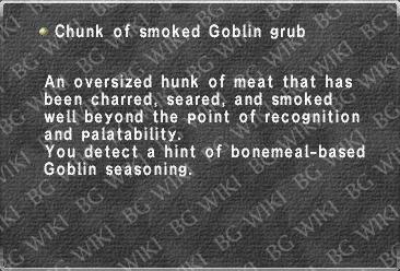 Chunk of smoked Goblin grub