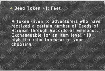 Deed Token +1: Feet