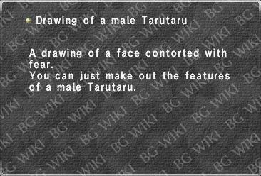 Drawing of a male Tarutaru
