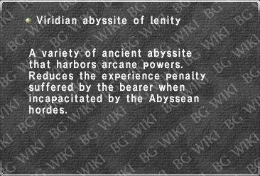 Viridian abyssite of lenity