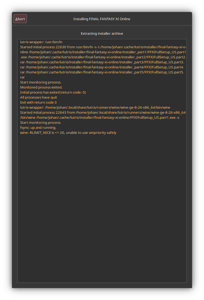 File:Lutris Installation Log.png